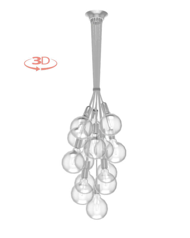 Cluster Chandelier - Grape: Design Your Own 14 Pendant — Hangout Lighting LED Pendant Lights  