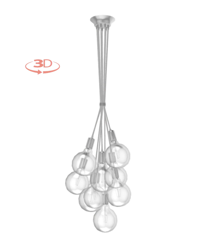 Cluster Chandelier - Grape: Design Your Own 9 Pendant — Hangout Lighting LED Pendant Lights  