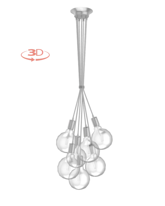 Cluster Chandelier - Grape: Design Your Own 7 Pendant — Hangout Lighting LED Pendant Lights  