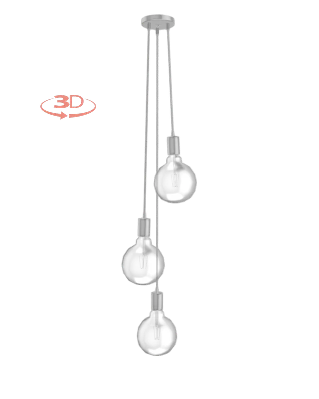 Cluster Chandelier - Staggered: Design Your Own 3 Pendant — Hangout Lighting LED Pendant Lights  