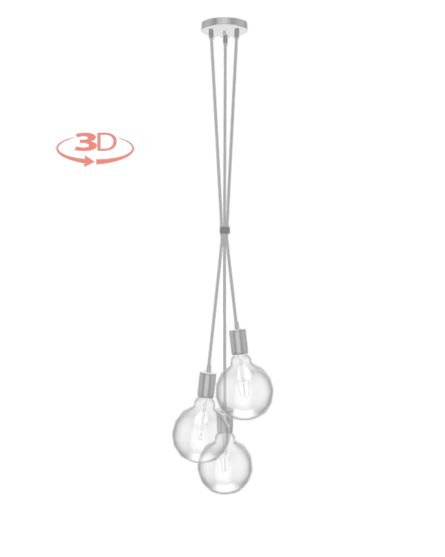 Cluster Chandelier - Grape: Design Your Own 3 Pendant — Hangout Lighting LED Pendant Lights  