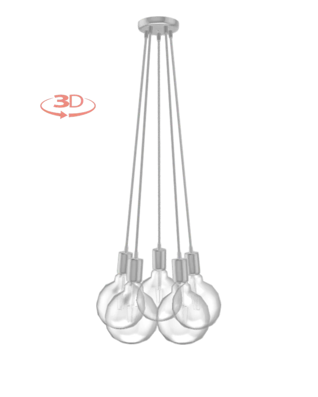 Cluster Chandelier - Even: Design Your Own 5 Pendant — Hangout Lighting LED Pendant Lights  