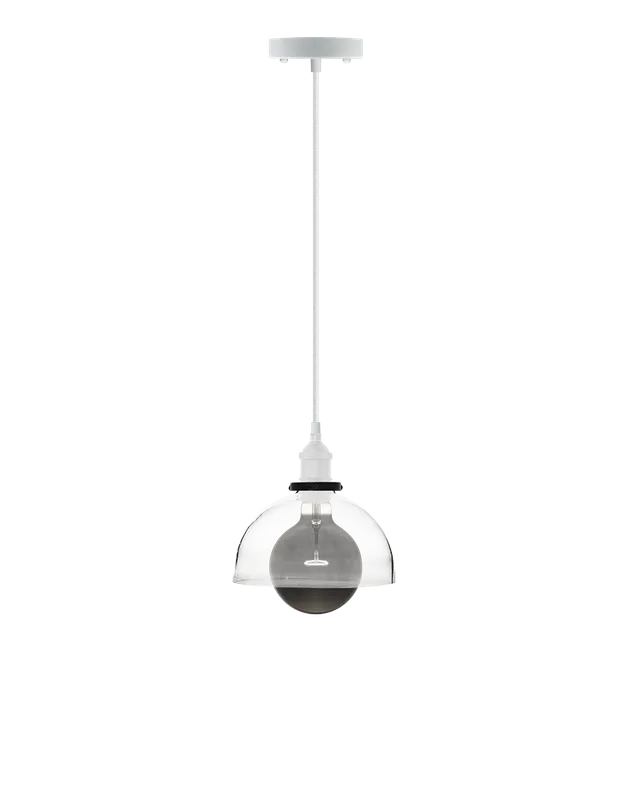 Single Pendant: Glass and Smoke — Hangout Lighting LED Pendant Lights  3500K