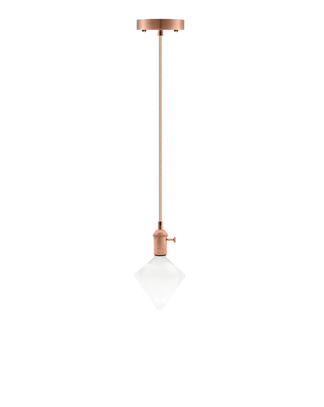 Single Pendant: Blush and Copper — Hangout Lighting LED Pendant Lights 4.0W 