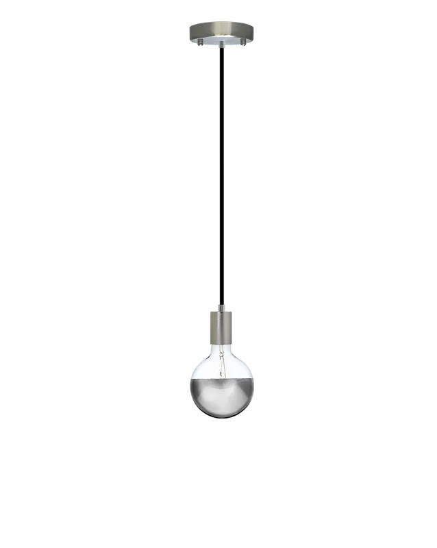 Single Pendant: Black and Chrome Dipped — Hangout Lighting LED Pendant Lights 4.0W 