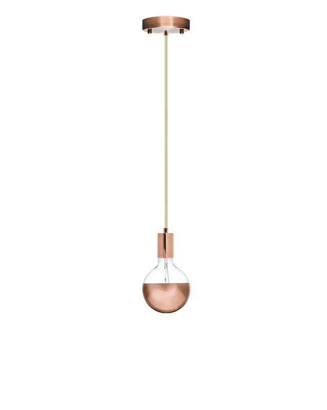 Single Pendant: Champagne and Copper Dipped — Hangout Lighting LED Pendant Lights 4.0W 