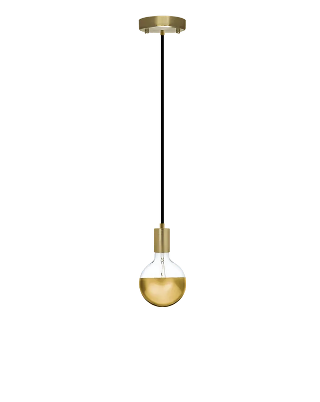 Single Pendant: Brass and Gold Dipped — Hangout Lighting LED Pendant Lights 4.0W 