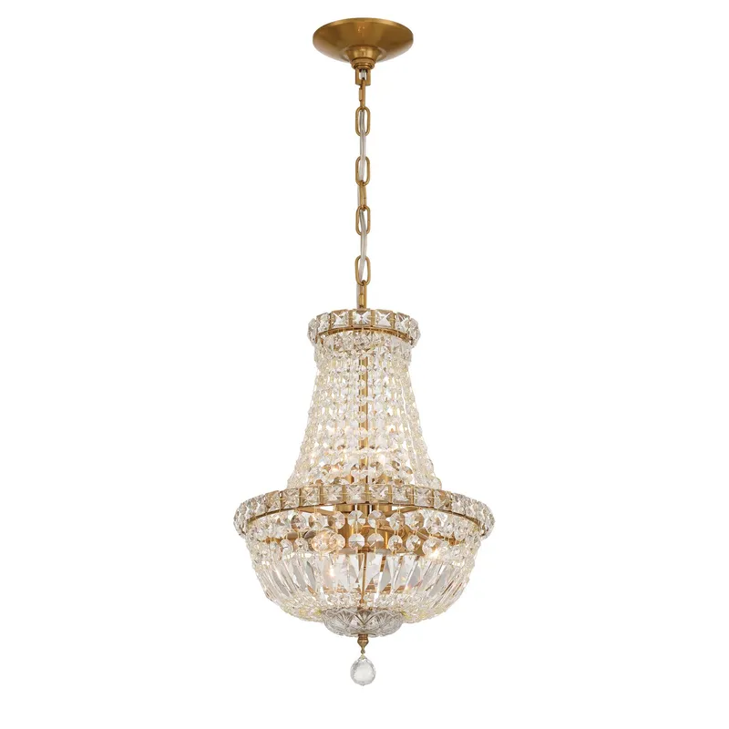 Roslyn 12'' Chandelier — Crystorama Lighting LED Pendant Lights  