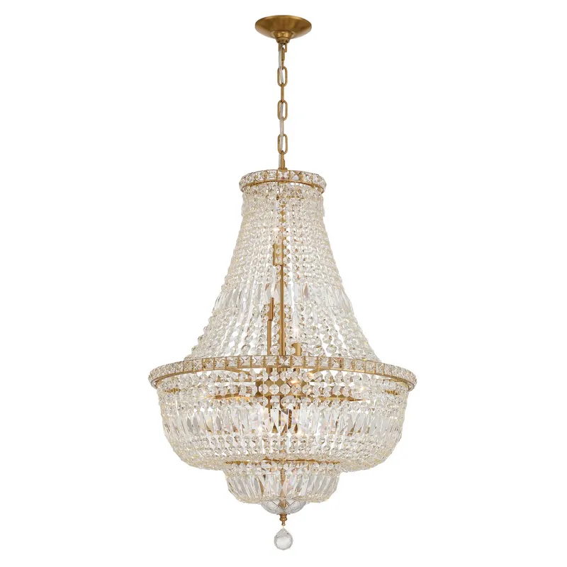 Roslyn 22'' Chandelier — Crystorama Lighting LED Pendant Lights  