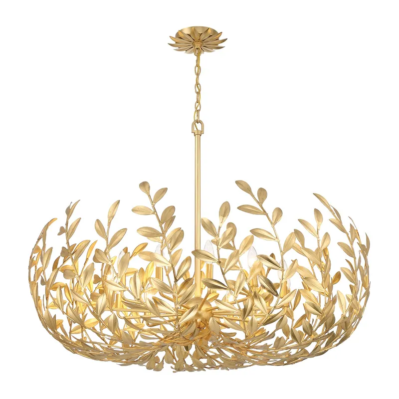 Broche 42'' Chandelier — Crystorama Lighting LED Pendant Lights  
