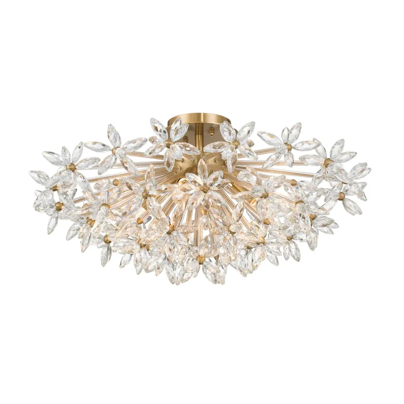 Adley 25.25'' Semi Flush Mount — Crystorama Lighting LED Ceiling Lights  