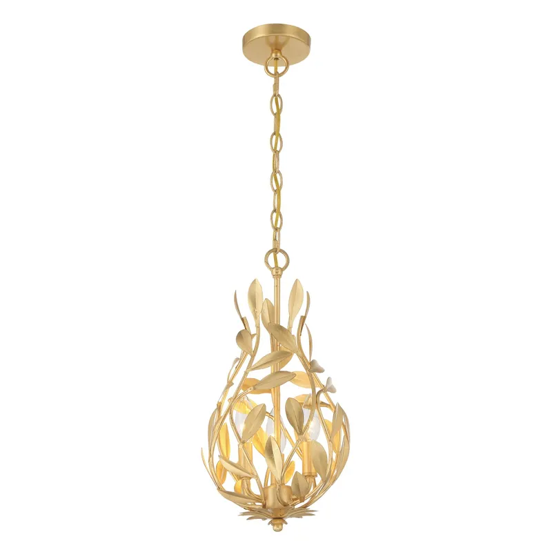 Broche 9'' Chandelier — Crystorama Lighting LED Pendant Lights  