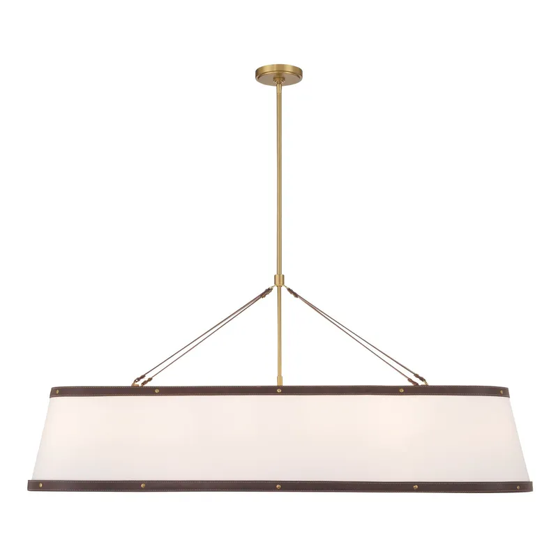 Callahan 47.5'' Linear Oval Chandelier — Crystorama Lighting LED Linear Lights  