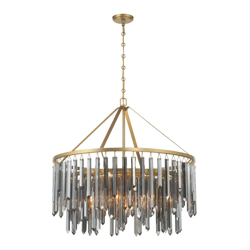 Gemma 32'' Chandelier — Crystorama Lighting LED Pendant Lights  