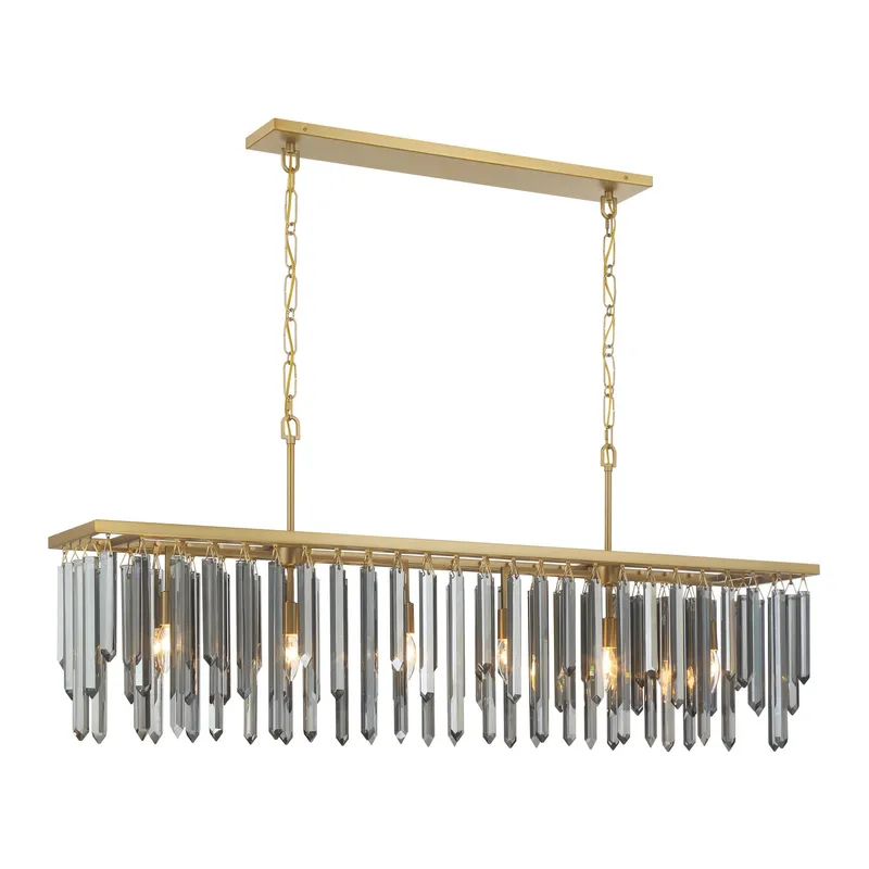 Gemma 52'' Linear Chandelier — Crystorama Lighting LED Linear Lights  