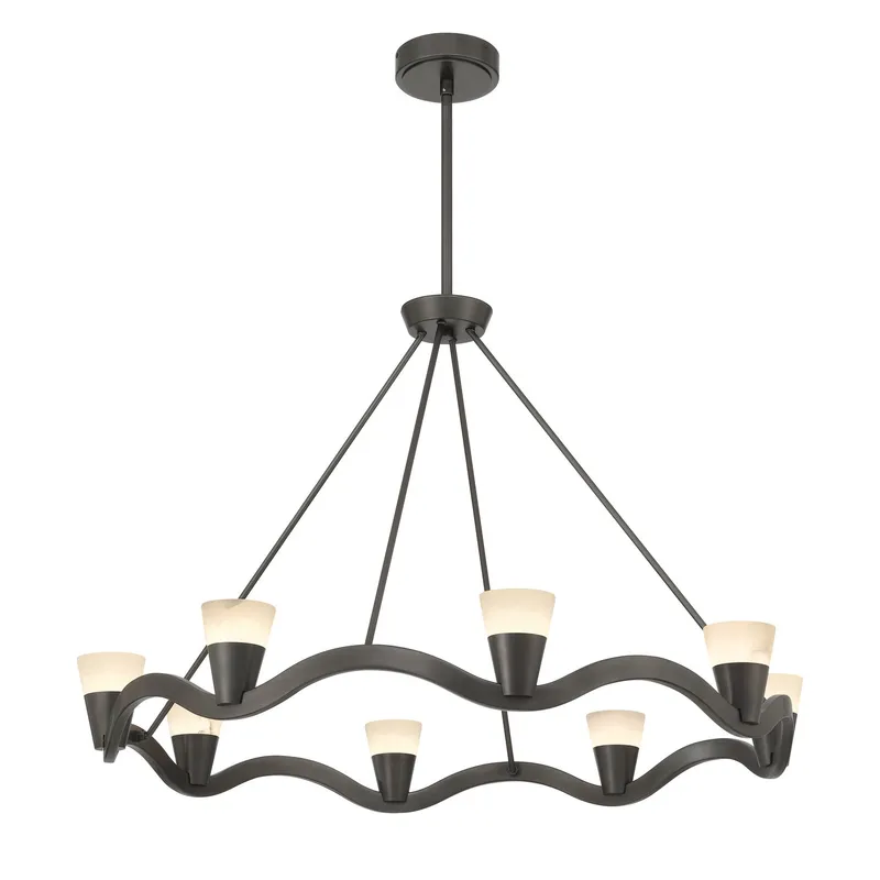 Vance 39'' Integrated LED Chandelier — Crystorama Lighting LED Pendant Lights  
