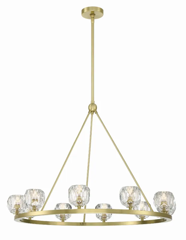 Aragon 36'' LED Chandelier — Crystorama Lighting LED Pendant Lights  3000K
