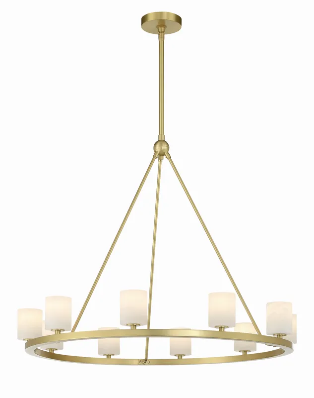 Aragon 34.75'' LED Chandelier — Crystorama Lighting LED Pendant Lights  3000K