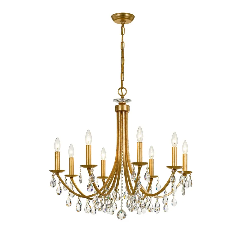 Bridgehampton 28'' Chandelier — Crystorama Lighting LED Pendant Lights  