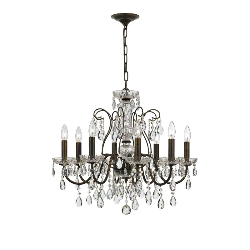 Butler 25.5'' Chandelier — Crystorama Lighting LED Pendant Lights  
