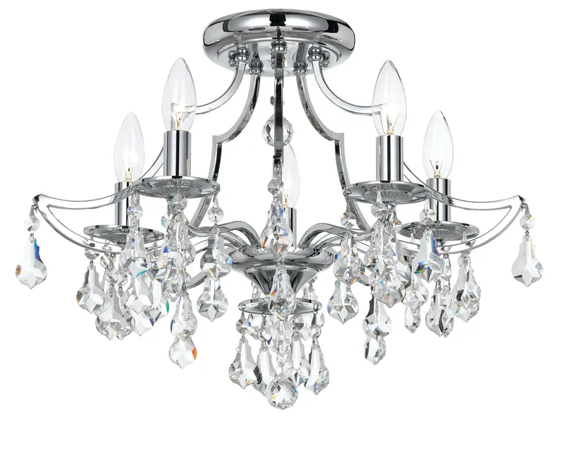Cedar 18.5'' Semi Flush Mount — Crystorama Lighting LED Ceiling Lights  