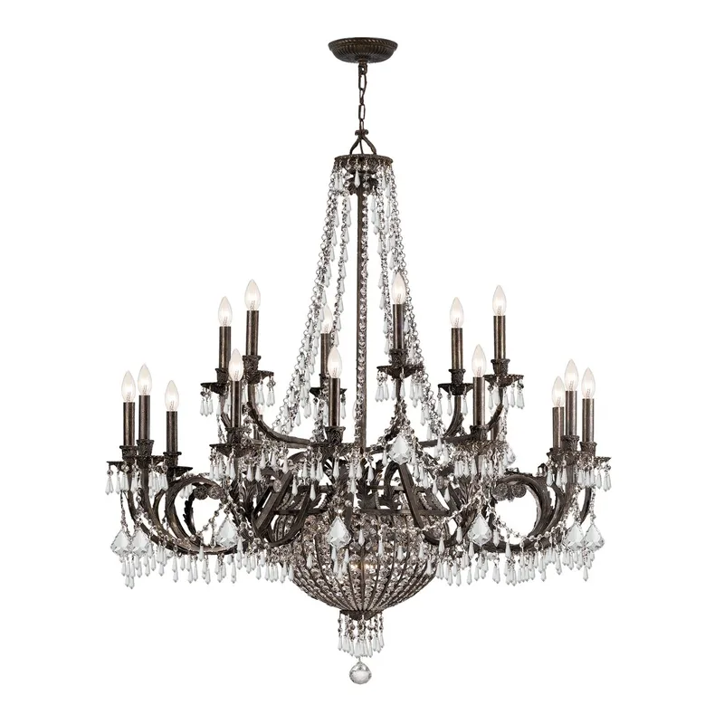Vanderbilt 44'' Chandelier — Crystorama Lighting LED Pendant Lights  