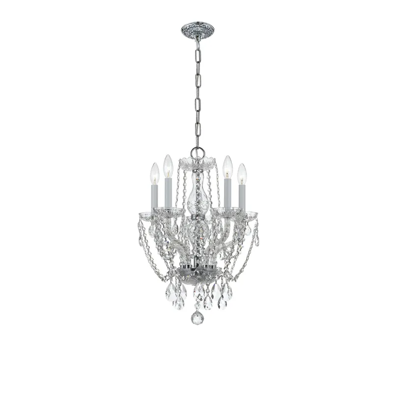 Traditional Crystal 14'' Chandelier — Crystorama Lighting LED Pendant Lights  