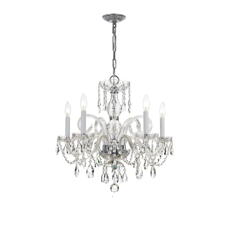 Traditional Crystal 22'' Chandelier — Crystorama Lighting LED Pendant Lights  