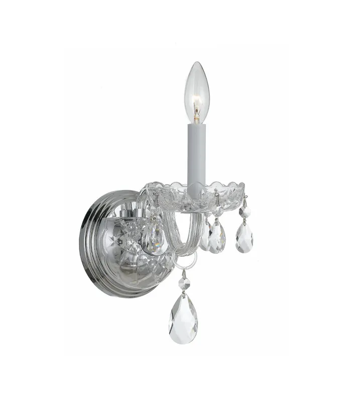 Traditional Crystal 5'' Sconce — Crystorama Lighting LED Wall Lights  