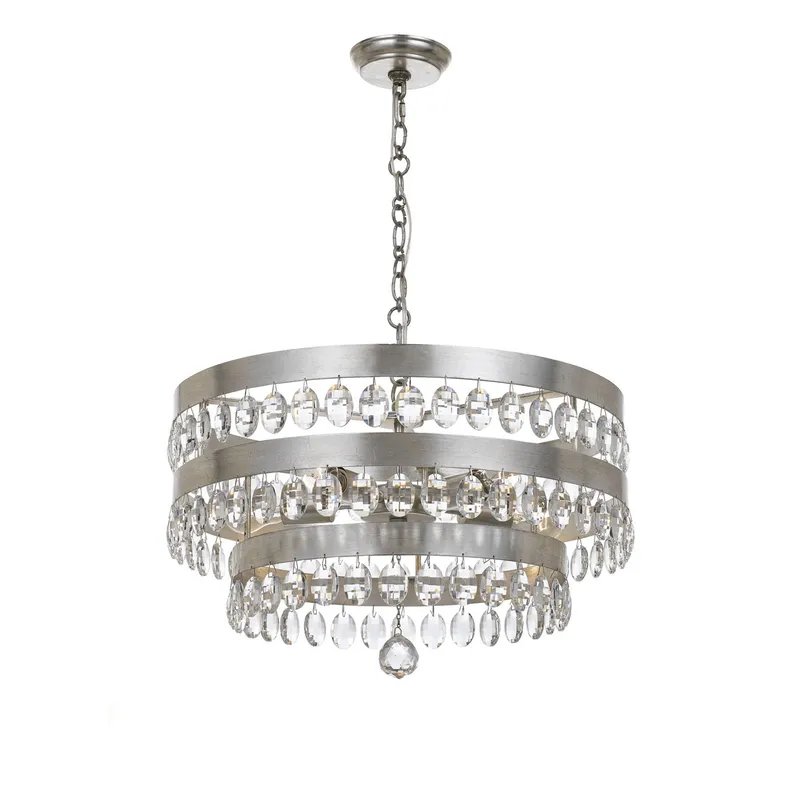 Perla 22'' Chandelier — Crystorama Lighting LED Pendant Lights  