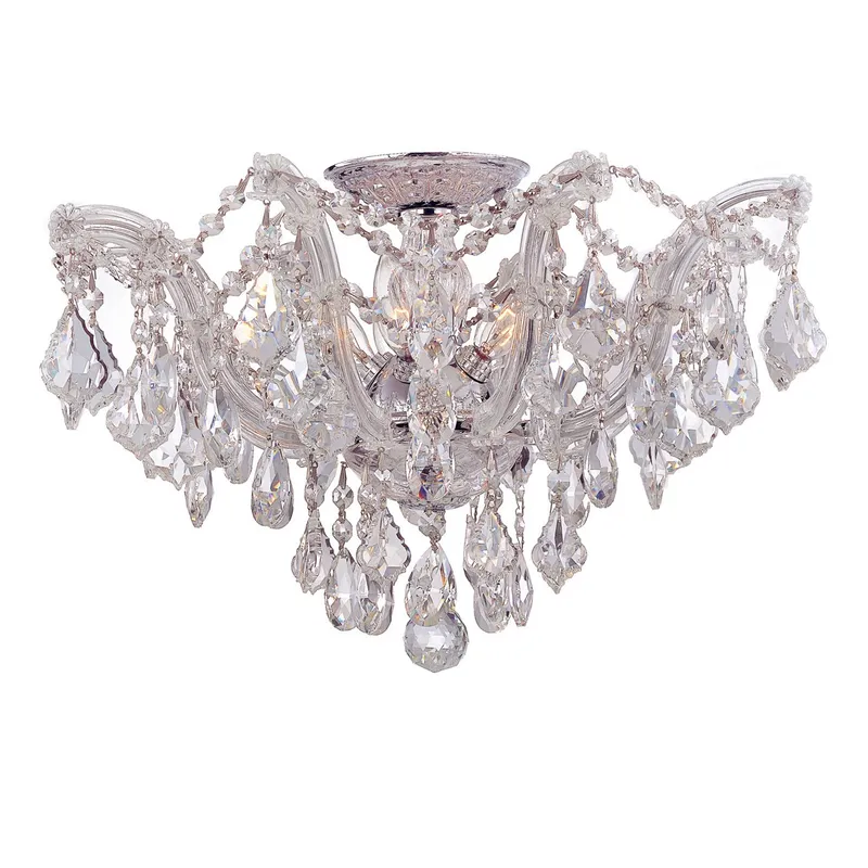 Maria Theresa 19'' Semi Flush Mount — Crystorama Lighting LED Ceiling Lights  