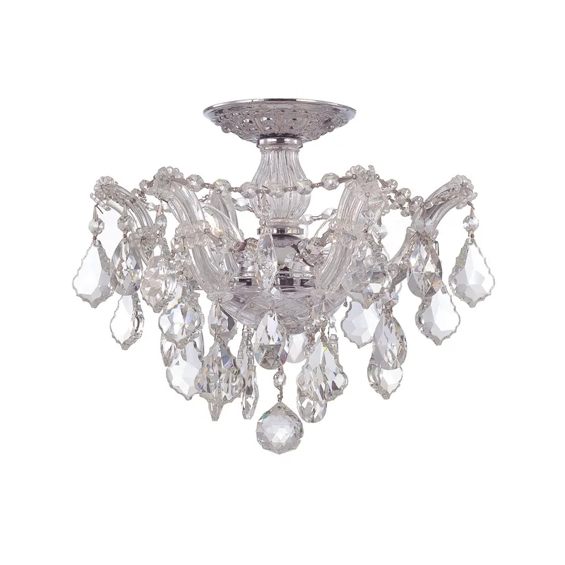 Maria Theresa 13.5'' Semi Flush Mount — Crystorama Lighting LED Ceiling Lights  