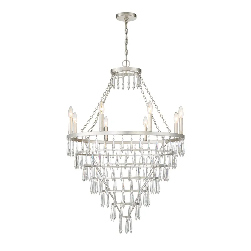 Lucille 28'' Chandelier — Crystorama Lighting LED Pendant Lights  