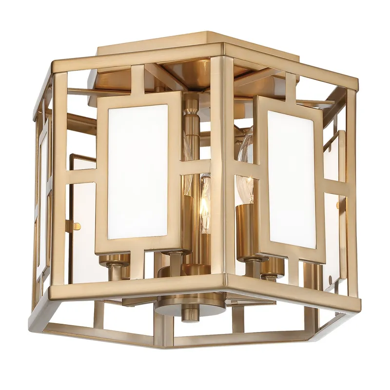 Hillcrest 12'' Semi Flush Mount — Crystorama Lighting LED Ceiling Lights  