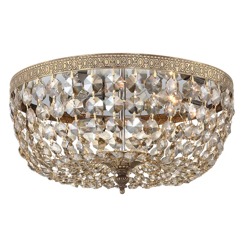 Waltham 14'' Flush Mount — Crystorama Lighting LED Ceiling Lights  