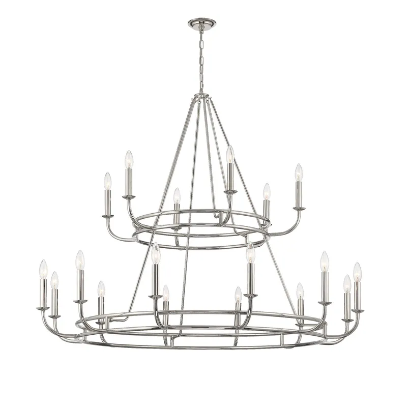 Bailey 48'' Chandelier — Crystorama Lighting LED Pendant Lights  