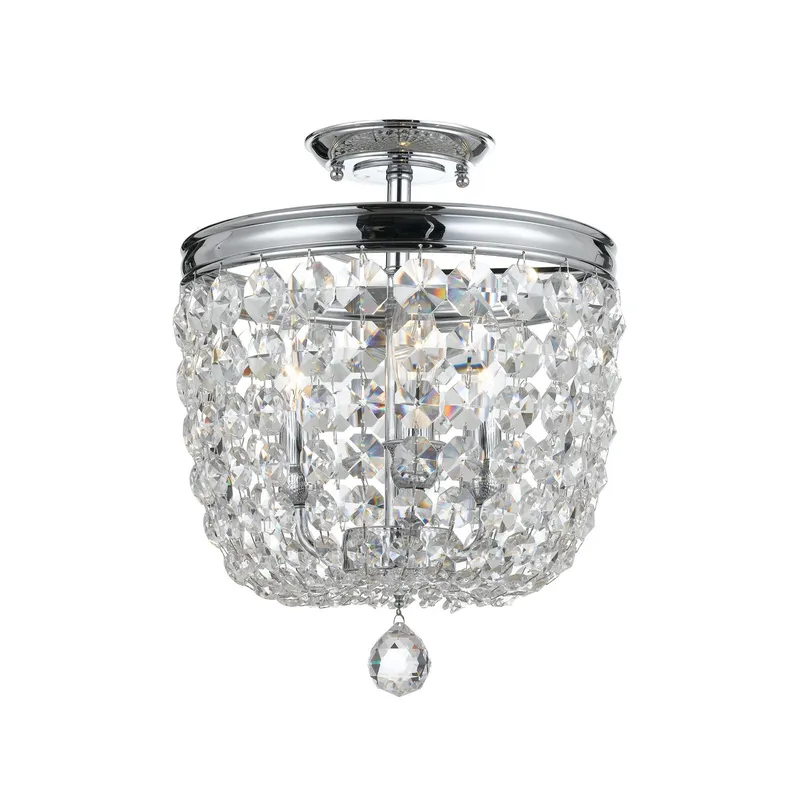 Archer 11.5'' Semi Flush Mount — Crystorama Lighting LED Ceiling Lights  