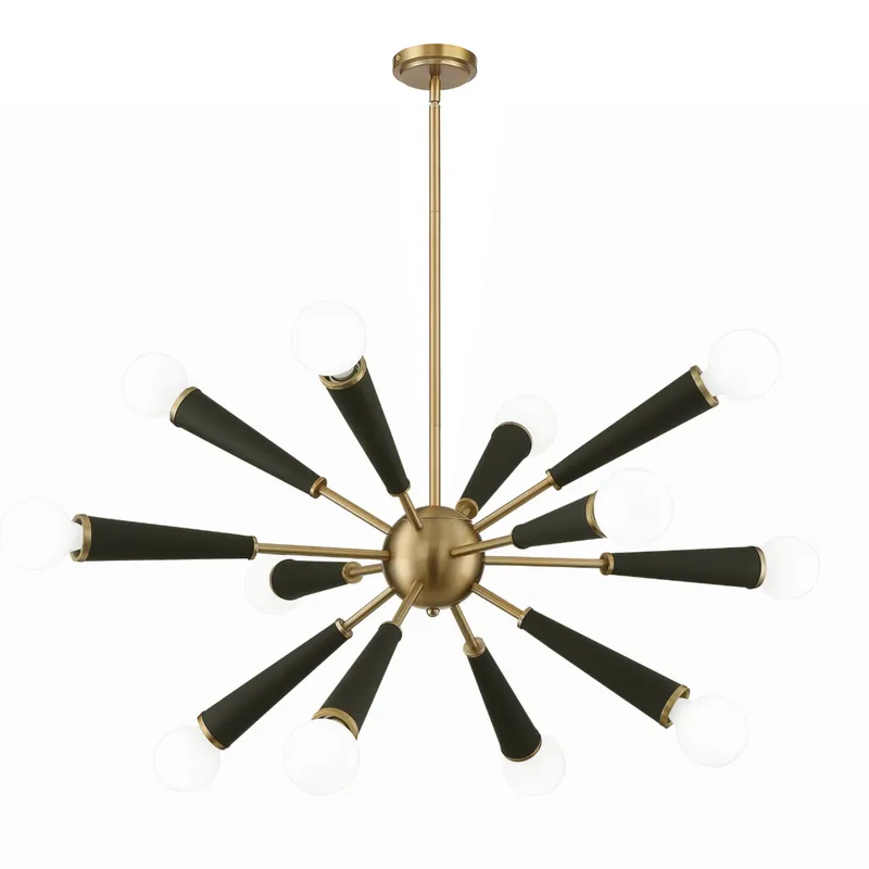 Zodiac 34'' Chandelier — Crystorama Lighting LED Pendant Lights  