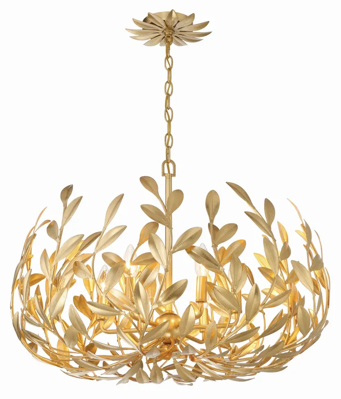 Broche 27'' Chandelier — Crystorama Lighting LED Pendant Lights  