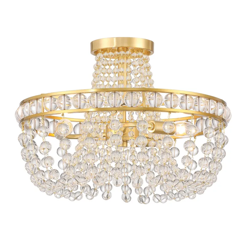 Seville 16.5'' Semi Flush Mount — Crystorama Lighting LED Ceiling Lights  