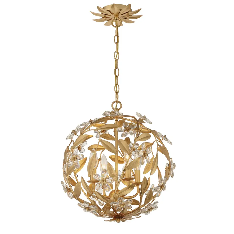 Marselle 16.5'' Chandelier — Crystorama Lighting LED Pendant Lights  