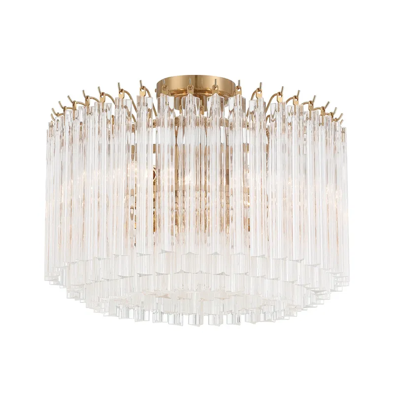 Lofton 18'' Semi Flush Mount — Crystorama Lighting LED Ceiling Lights  
