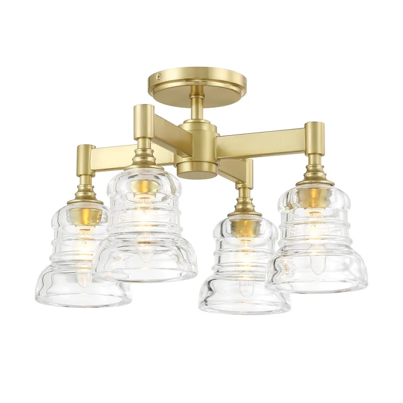 Gregory 17.25'' Semi Flush Mount — Crystorama Lighting LED Ceiling Lights  