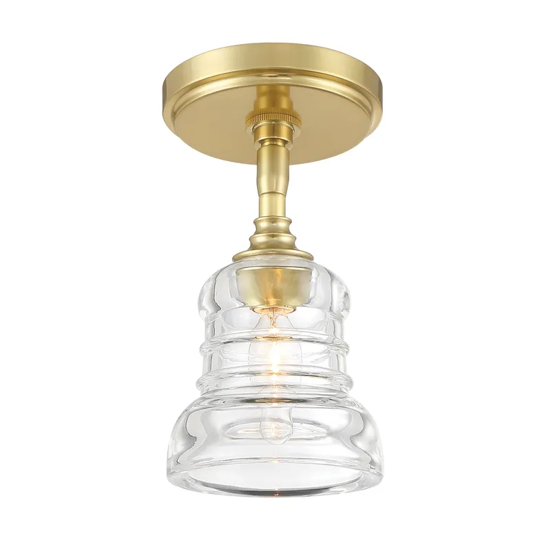 Gregory 5'' Semi Flush Mount — Crystorama Lighting LED Ceiling Lights  