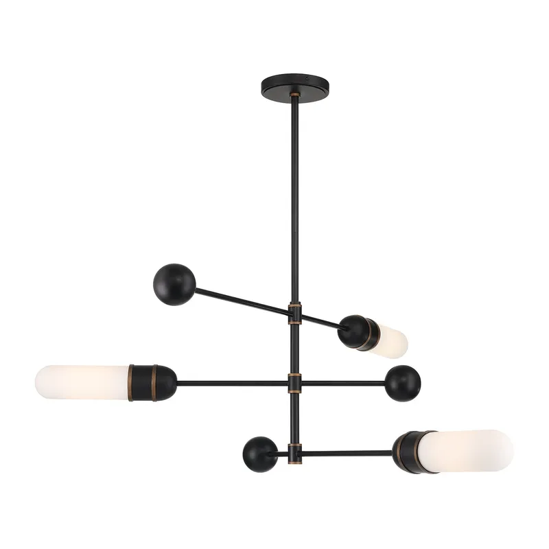 Capsule 47.75'' LED Linear Chandelier — Crystorama Lighting LED Linear Lights  