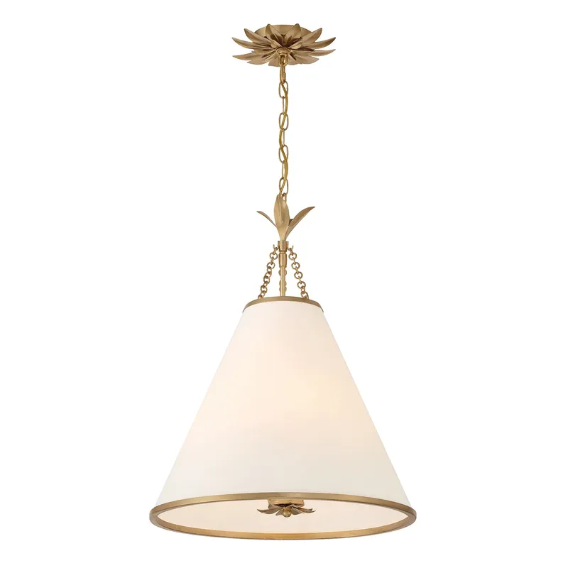 Broche 18'' Pendant — Crystorama Lighting LED Pendant Lights  
