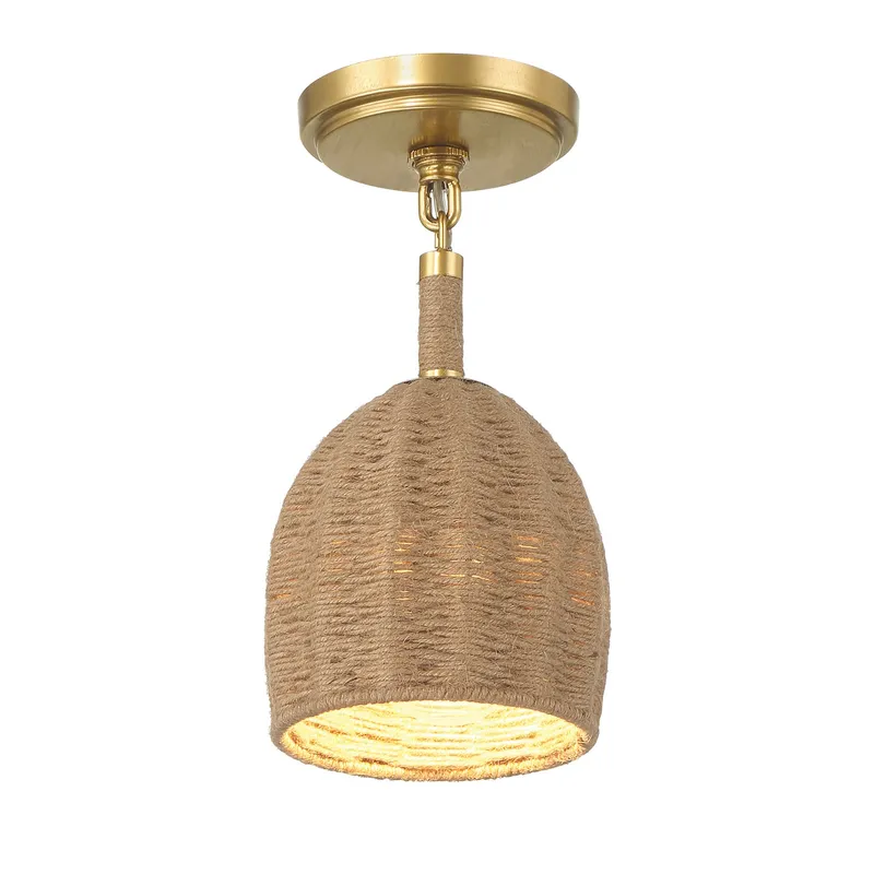 Jace 6'' LED Semi Flush Mount — Crystorama Lighting LED Ceiling Lights  