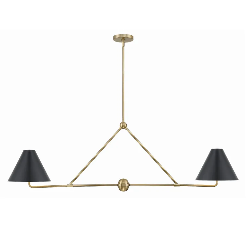 Xavier 54'' Linear Chandelier — Crystorama Lighting LED Linear Lights  