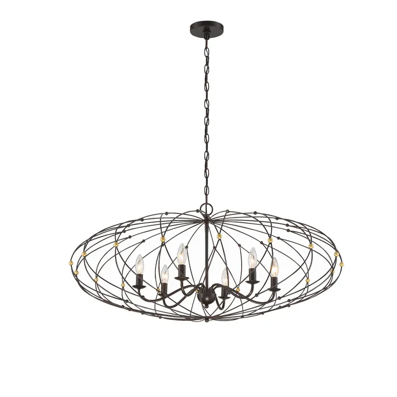 Zucca 38.25'' Chandelier — Crystorama Lighting LED Pendant Lights  