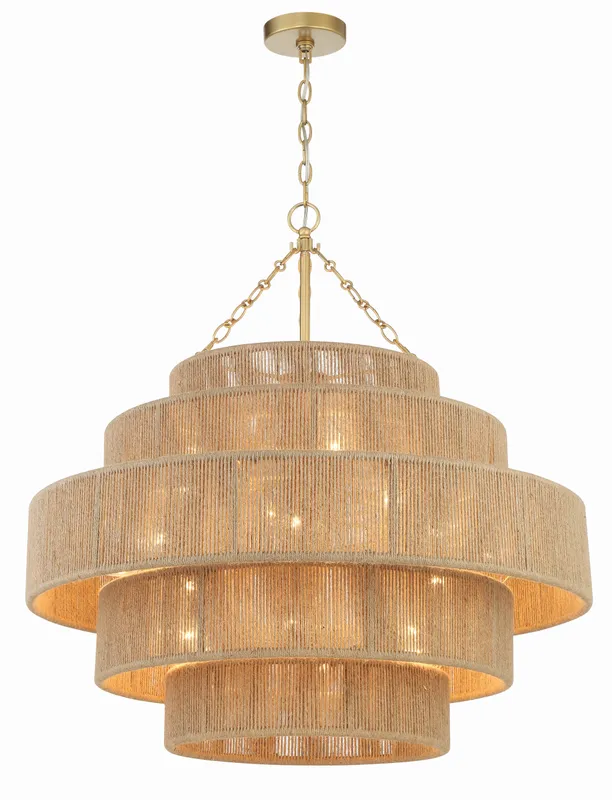 Shyla 32'' Chandelier — Crystorama Lighting LED Pendant Lights  